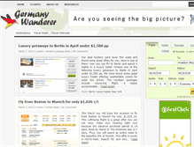 Tablet Screenshot of germanywanderer.com